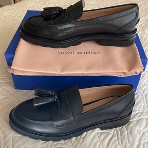 stuart weitzman adrina leather loafer